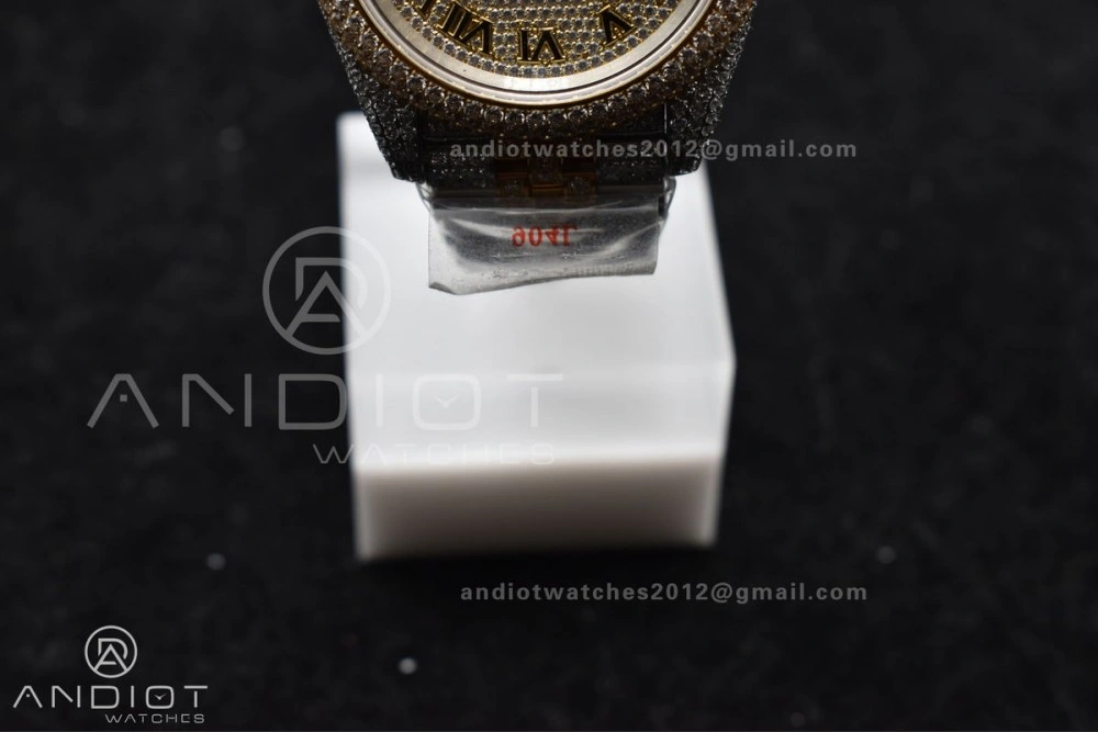 TWD 41mm Best Version Diamond DateJust Roman Dial 2 Tone Yellow Gold