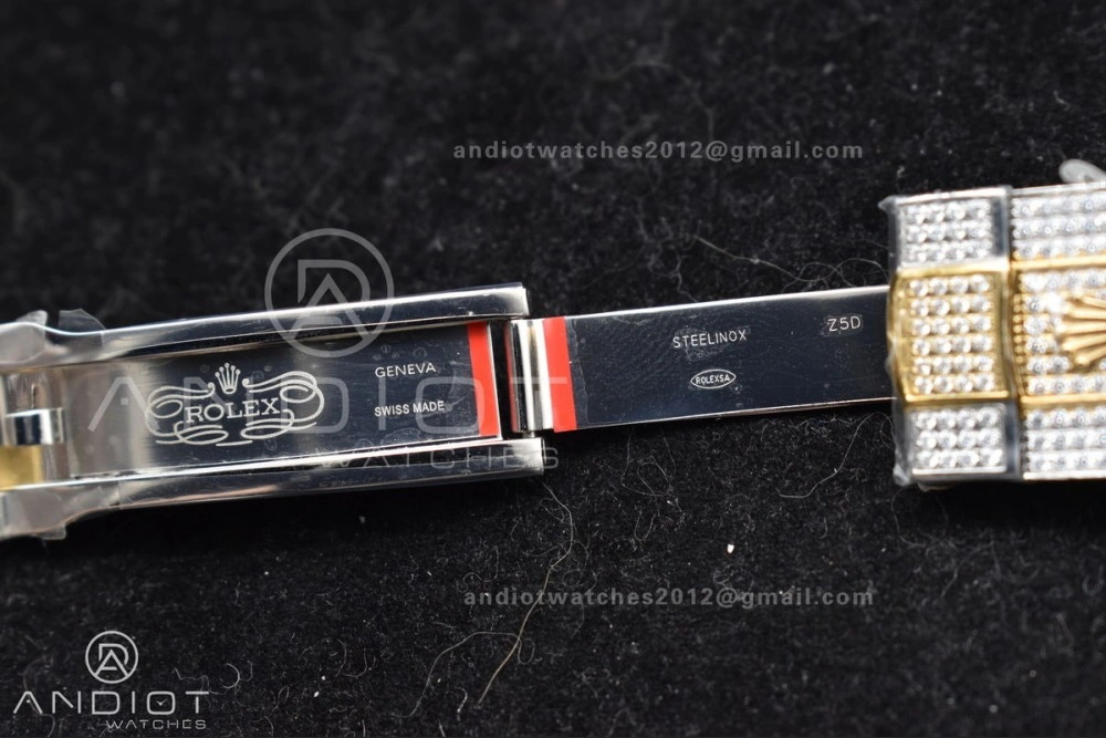 TWD 41mm Best Version Diamond DateJust Roman Dial 2 Tone Yellow Gold