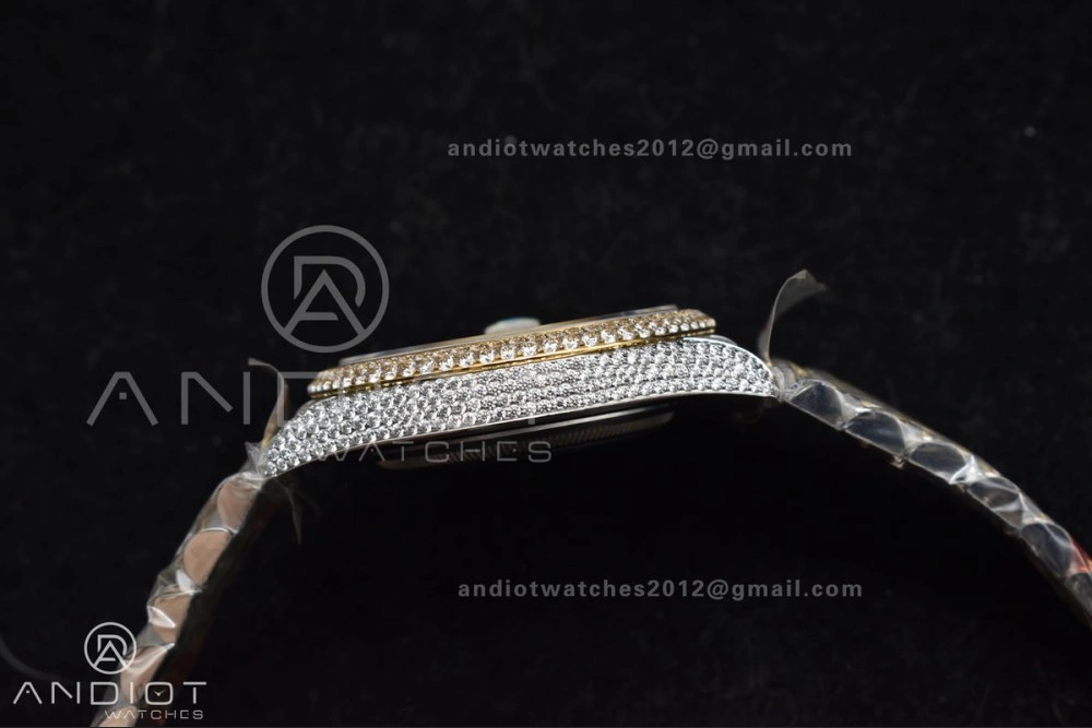 TWD 41mm Best Version Diamond DateJust Roman Dial 2 Tone Yellow Gold