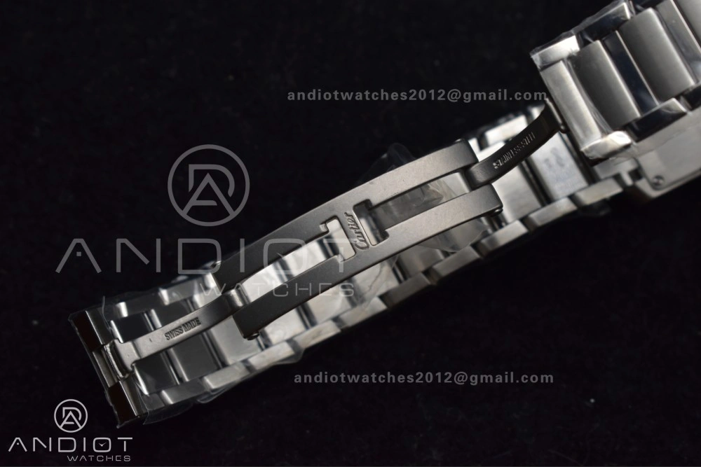 Tank Francaise Small SS KRF 1:1 Best Edition White Dial on SS Bracelet Ronda Quartz