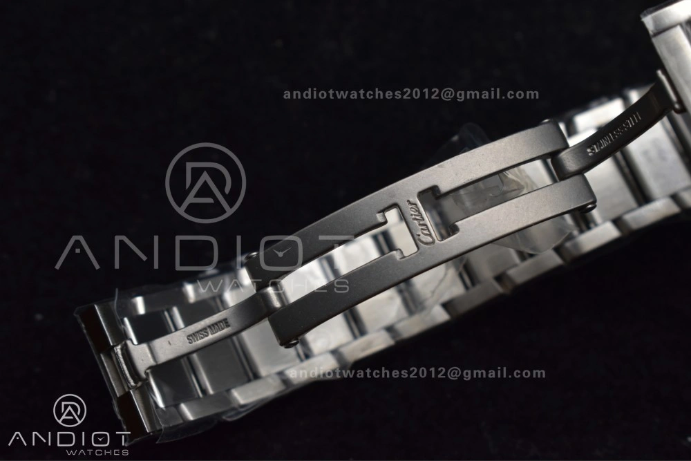 Tank Francaise Small SS KRF 1:1 Best Edition White Dial on SS Bracelet Ronda Quartz