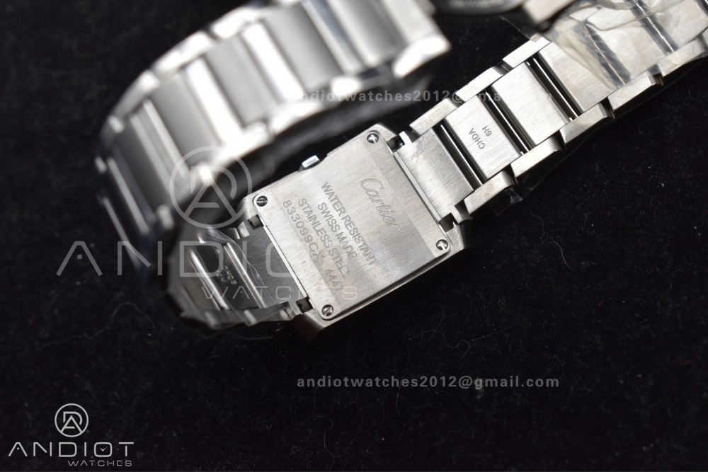 Tank Francaise Small SS KRF 1:1 Best Edition White Dial on SS Bracelet Ronda Quartz