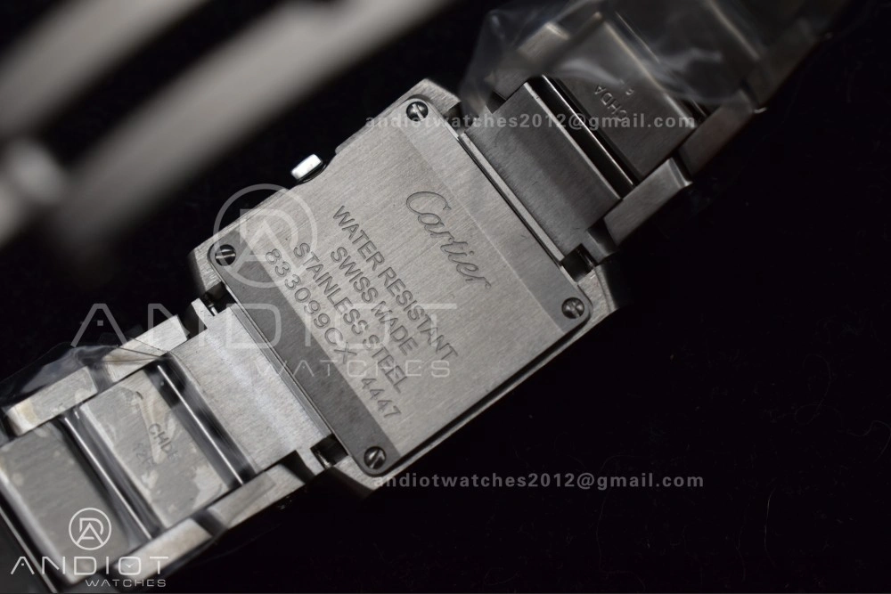 Tank Francaise Small SS KRF 1:1 Best Edition White Dial on SS Bracelet Ronda Quartz