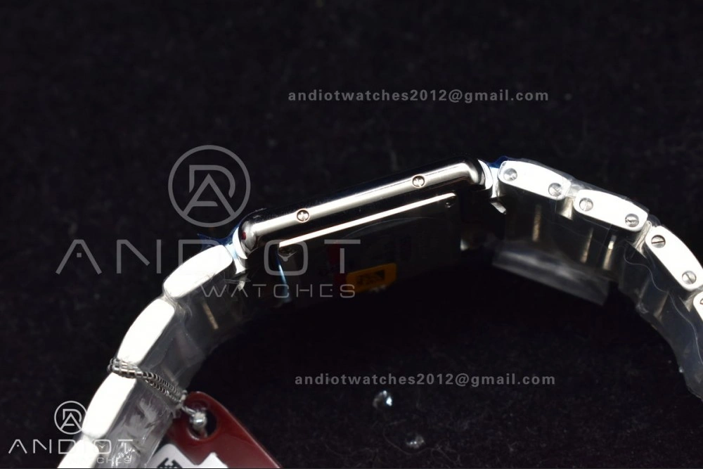 Tank Solo 20.3mm K11F SS White Dial With Diamond Bezel On SS Bracelet Ronda Quartz