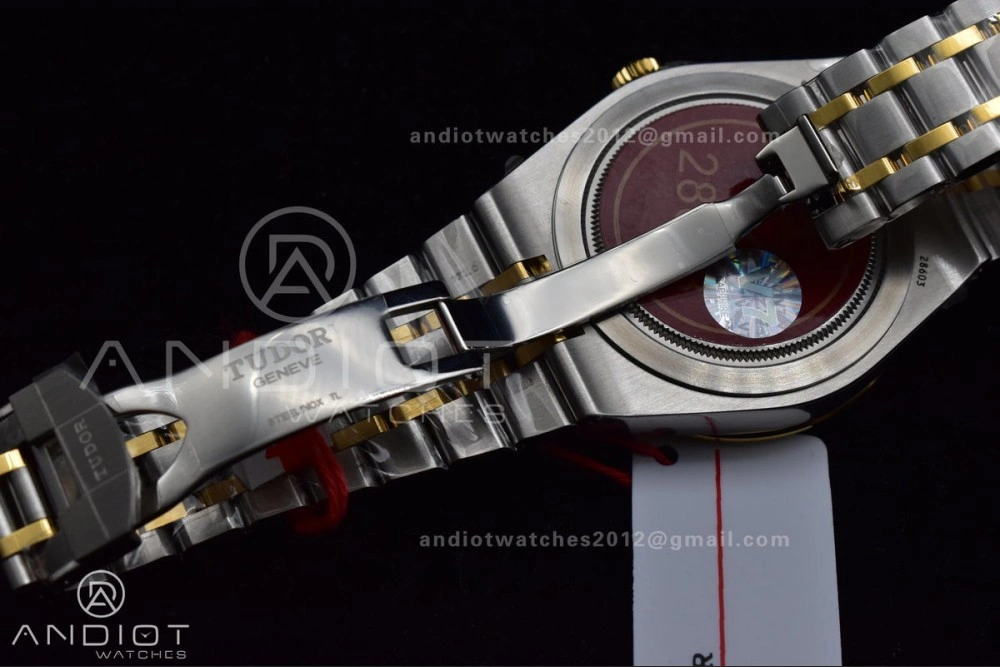 Tudor Royal V7F 1:1 Best Edition Black Dial On YG SS Strap A2836