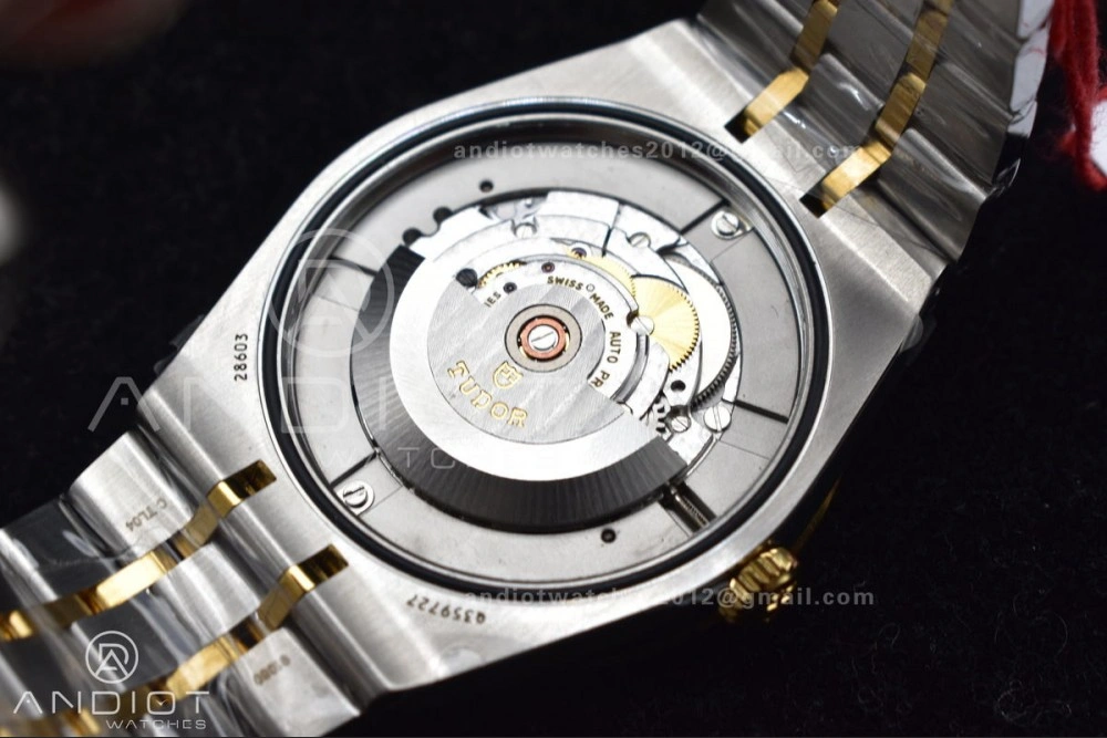 Tudor Royal V7F 1:1 Best Edition Black Dial On YG SS Strap A2836