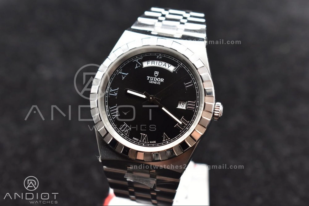 Tudor Royal V7F 1:1 Best Edition Black Dial on SS Strap A2836