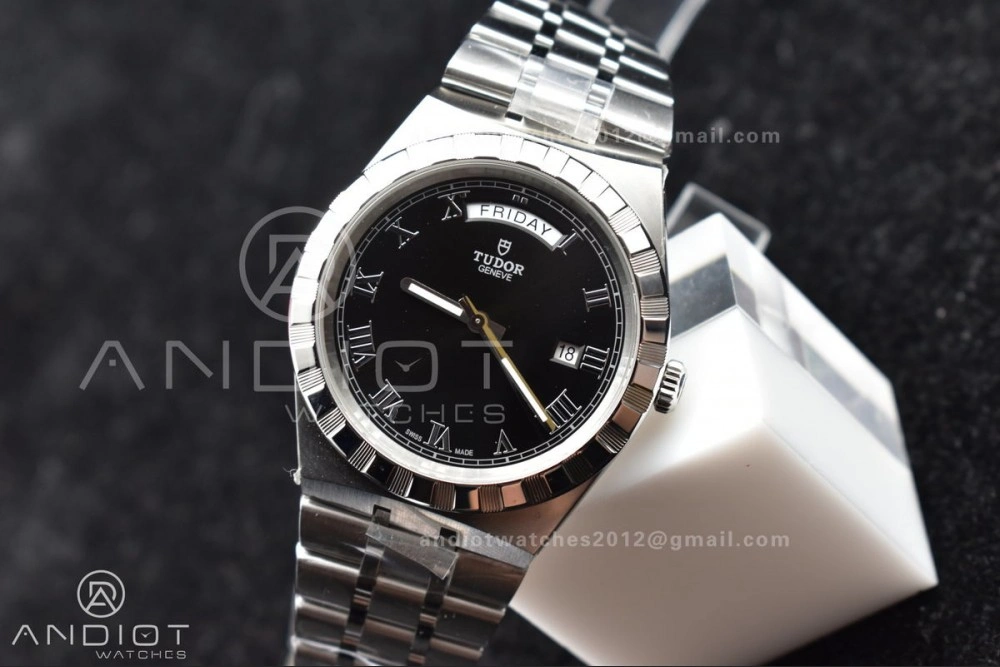 Tudor Royal V7F 1:1 Best Edition Black Dial on SS Strap A2836