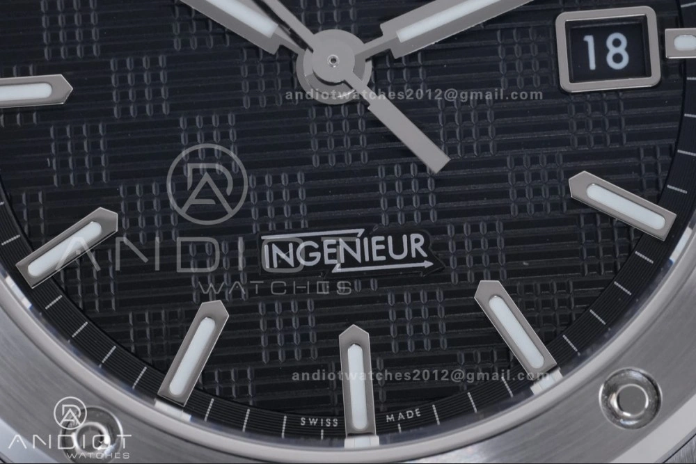 V7 Factory IWC Ingenieur IW328901 Black V2 Dial On SS Automatic A2892