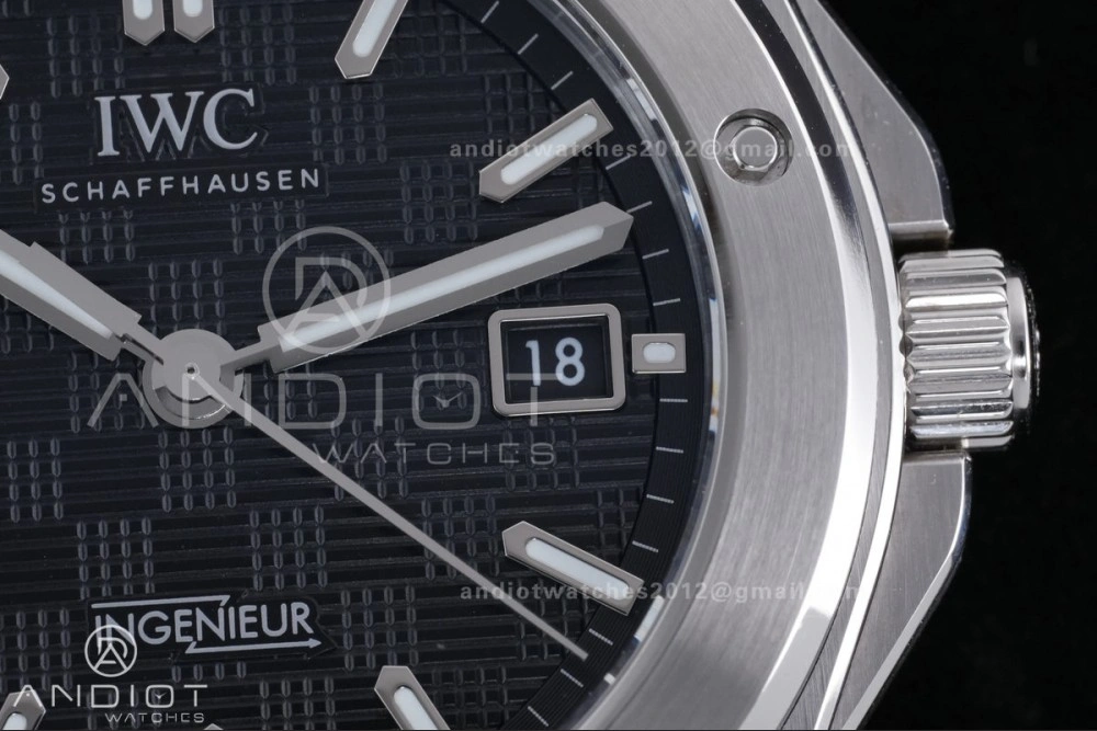 V7 Factory IWC Ingenieur IW328901 Black V2 Dial On SS Automatic A2892