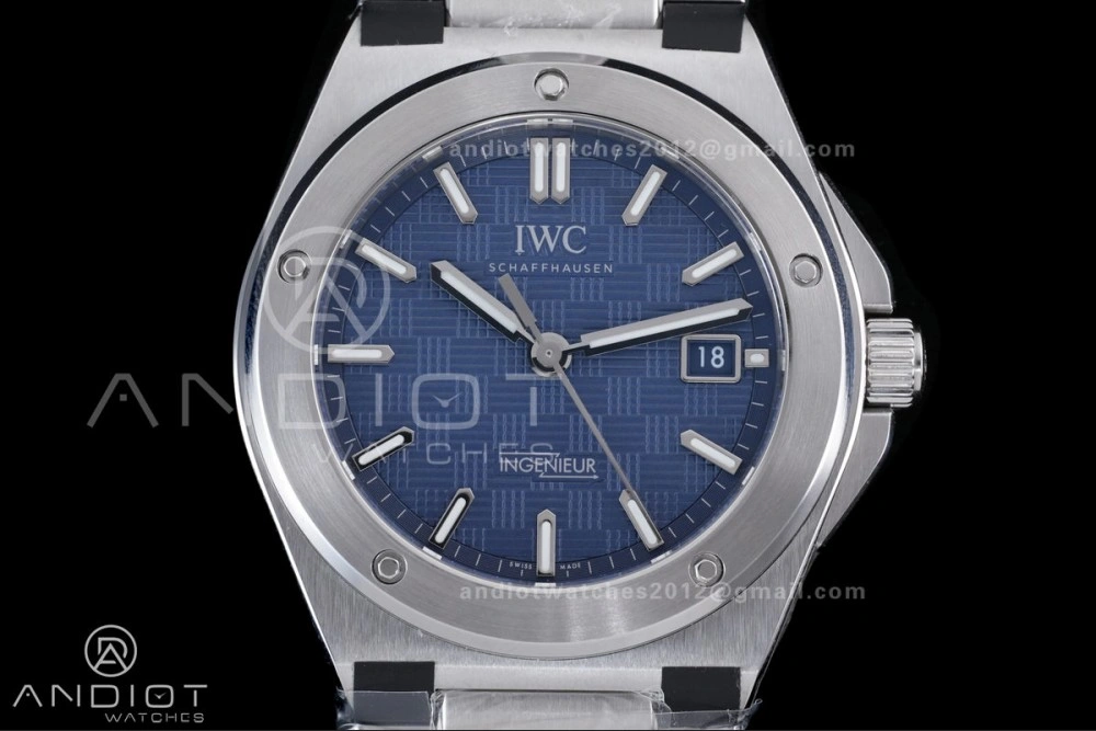 V7 Factory IWC Ingenieur IW328907 Blue V2 Dial On SS Automatic A2892