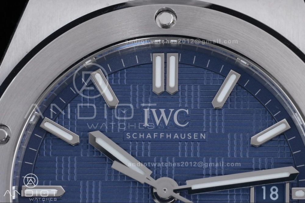 V7 Factory IWC Ingenieur IW328907 Blue V2 Dial On SS Automatic A2892
