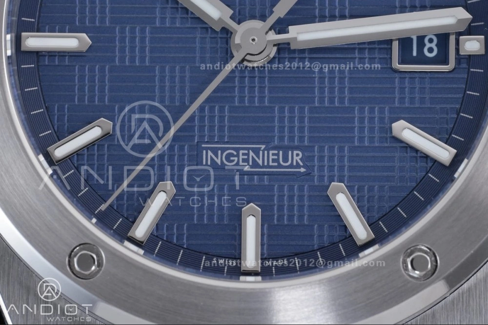 V7 Factory IWC Ingenieur IW328907 Blue V2 Dial On SS Automatic A2892