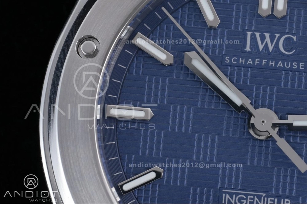 V7 Factory IWC Ingenieur IW328907 Blue V2 Dial On SS Automatic A2892