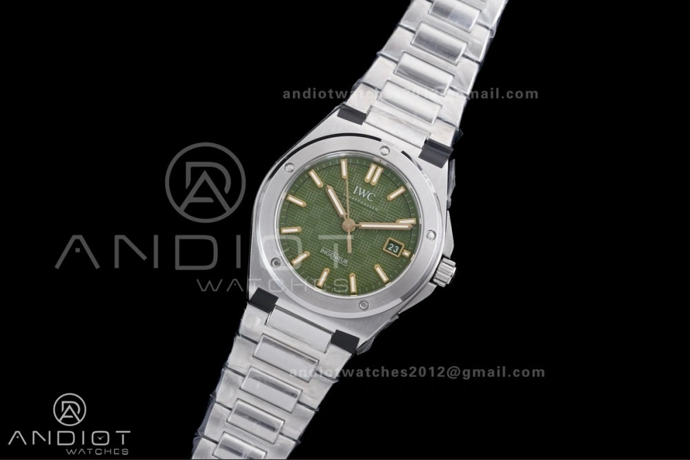 V7 Factory IWC Ingenieur IW328908 Green V2 Dial On SS Automatic A2892