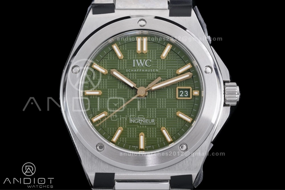 V7 Factory IWC Ingenieur IW328908 Green V2 Dial On SS Automatic A2892
