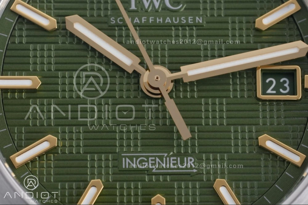 V7 Factory IWC Ingenieur IW328908 Green V2 Dial On SS Automatic A2892