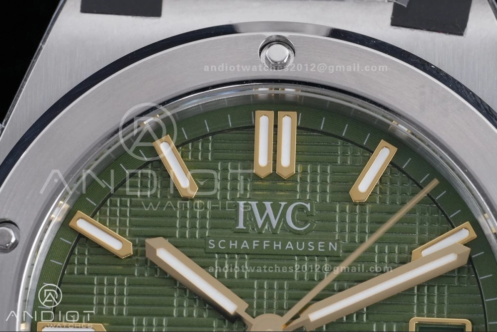 V7 Factory IWC Ingenieur IW328908 Green V2 Dial On SS Automatic SW300