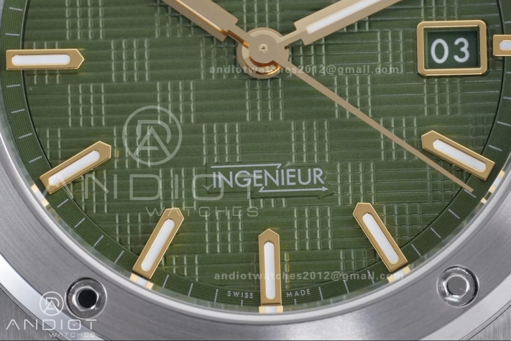 V7 Factory IWC Ingenieur IW328908 Green V2 Dial On SS Automatic SW300