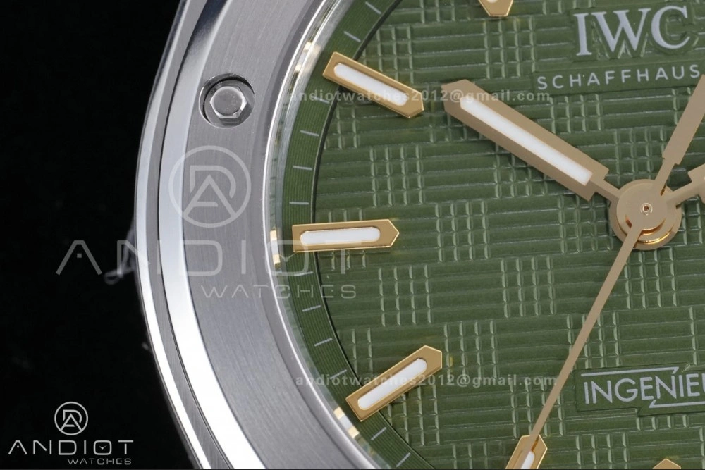 V7 Factory IWC Ingenieur IW328908 Green V2 Dial On SS Automatic SW300