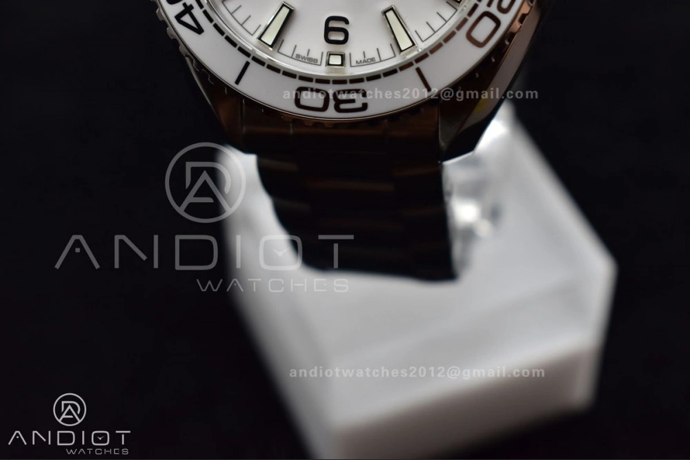 VS Factory White 39.5mm Seamaster Planet Ocean 600m Made 1:1 like Genuine