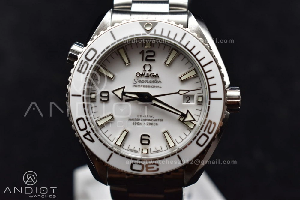 VS Factory White 39.5mm Seamaster Planet Ocean 600m Made 1:1 like Genuine