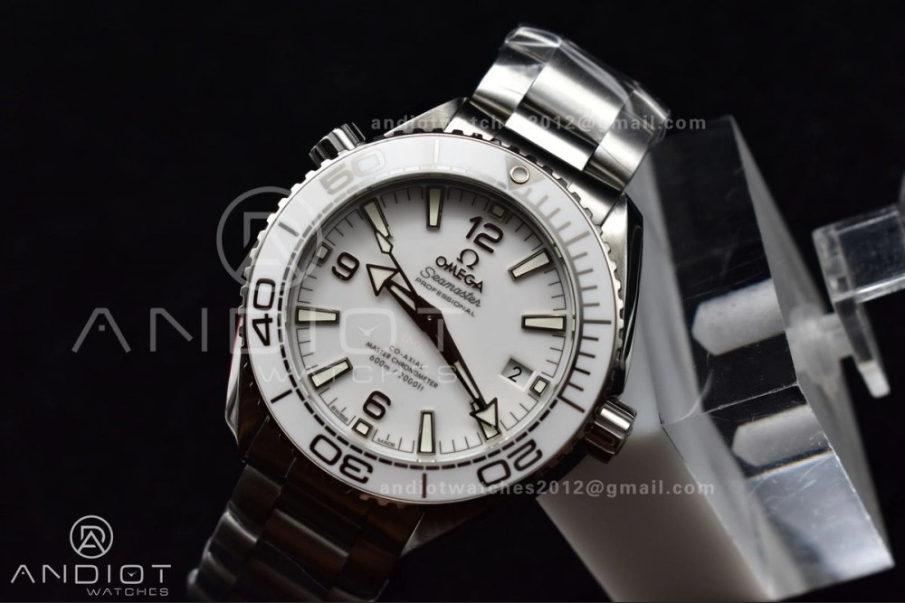 VS Factory White 39.5mm Seamaster Planet Ocean 600m Made 1:1 like Genuine