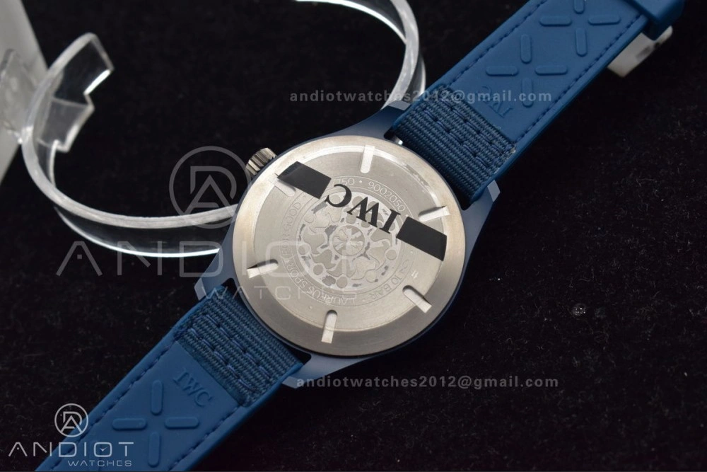 Watch of Pilot 'Laureus Sport for Good' Blue Ceramic M+F Best Edition on Blue Nylon Strap A2892