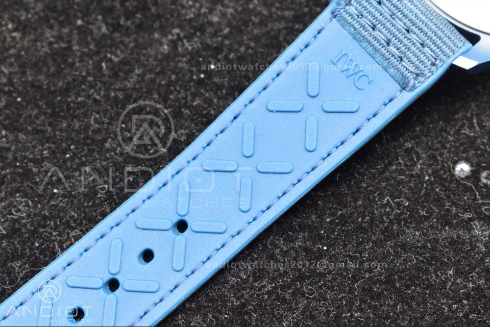 Watch of Pilot 'Laureus Sport for Good' Blue Ceramic M+F Best Edition on Blue Nylon Strap A2892