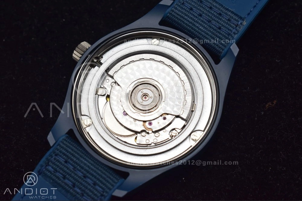 Watch of Pilot 'Laureus Sport for Good' Blue Ceramic M+F Best Edition on Blue Nylon Strap A2892