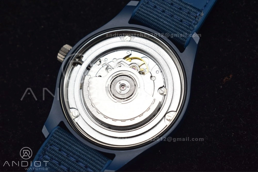 Watch of Pilot 'Laureus Sport for Good' Blue Ceramic M+F Best Edition on Blue Nylon Strap A2892