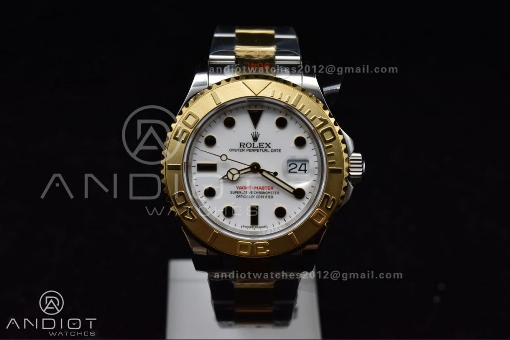 Yacht-Master 116623 YG Plated GMF Best Edition White Dial on SS YG Bracelet SA3135