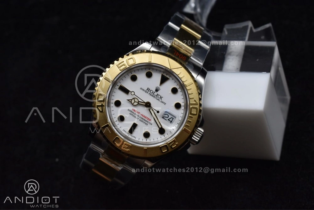 Yacht-Master 116623 YG Plated GMF Best Edition White Dial on SS YG Bracelet SA3135