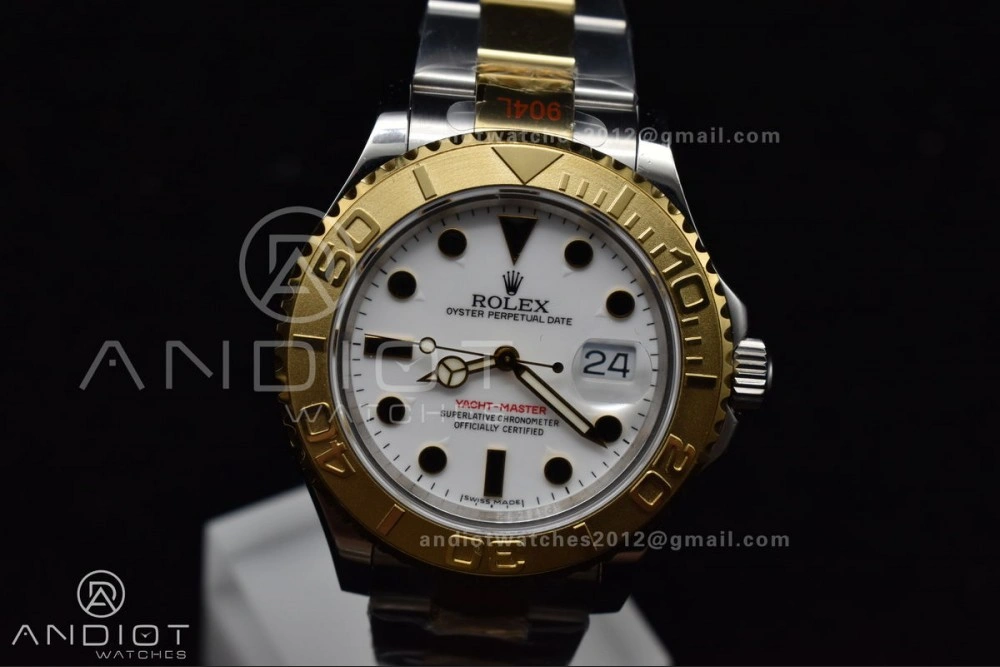Yacht-Master 116623 YG Plated GMF Best Edition White Dial on SS YG Bracelet SA3135