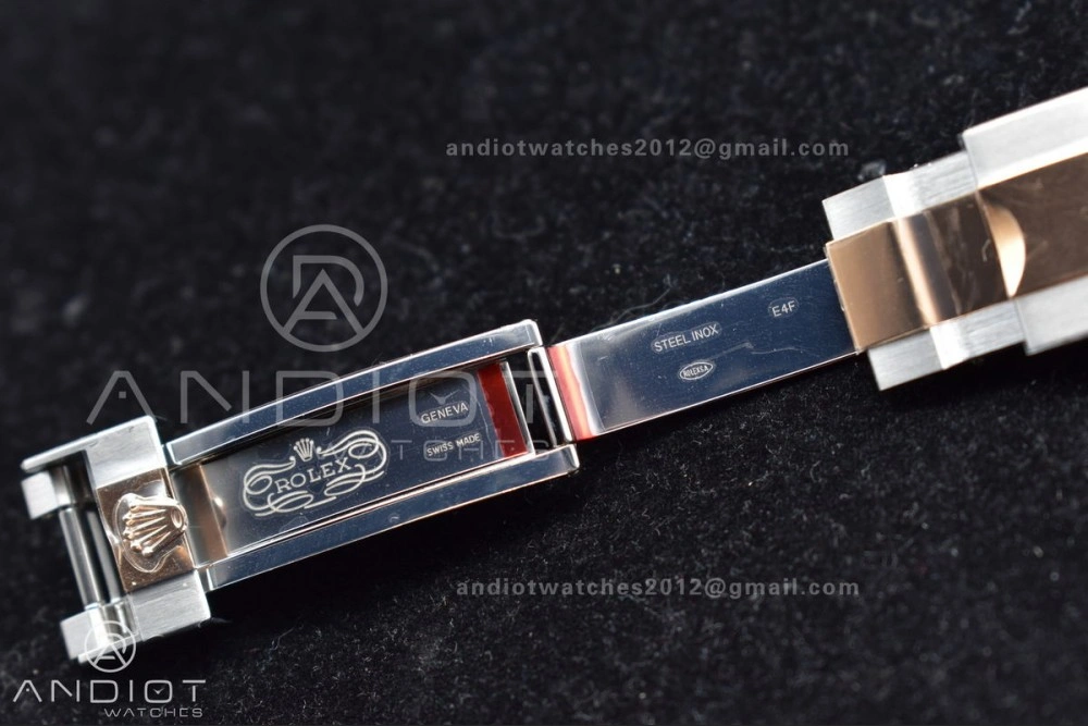 Yacht-Master 126621 Clean 1:1 Best Edition Rose Gold Plated 904L Steel Black Dial On SS Bracelet VR3235