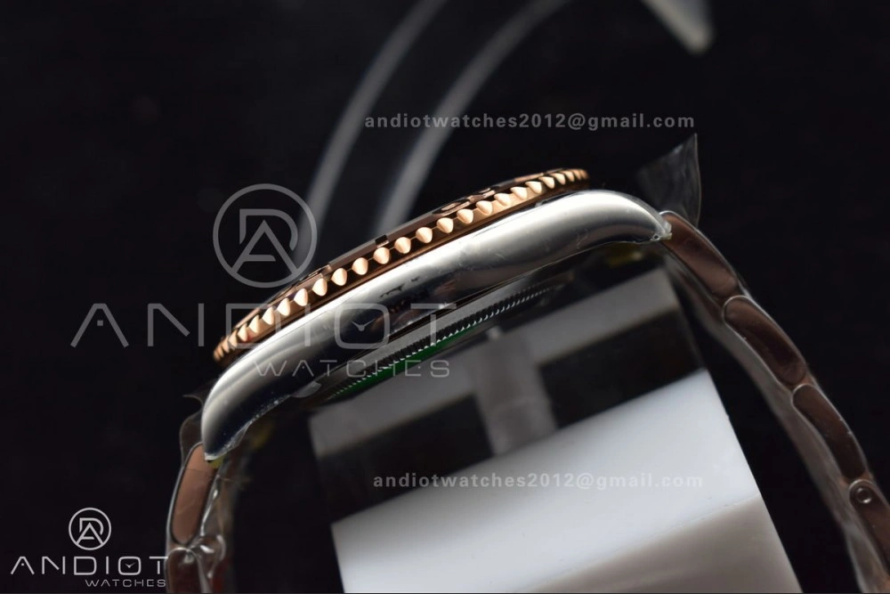 Yacht-Master 126621 Clean 1:1 Best Edition Rose Gold Plated 904L Steel Brown Dial On SS Bracelet VR3235