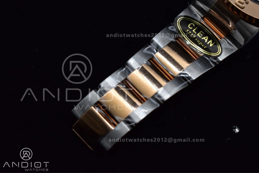 Yacht-Master 126621 Clean 1:1 Best Edition Rose Gold Plated 904L Steel Brown Dial On SS Bracelet VR3235