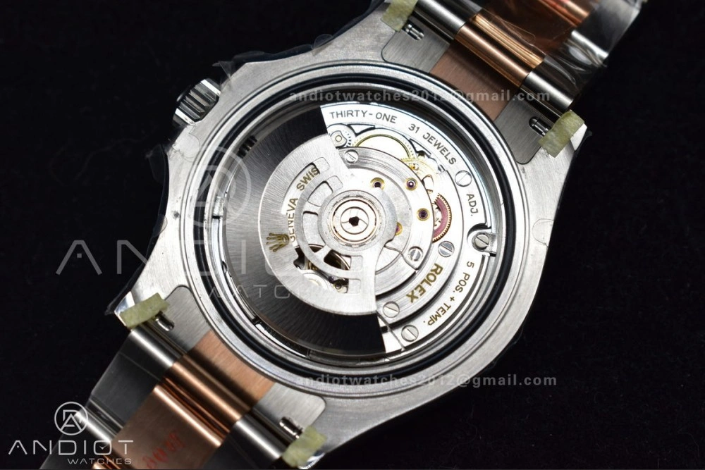 Yacht-Master 126621 Clean 1:1 Best Edition Rose Gold Plated 904L Steel Brown Dial On SS Bracelet VR3235