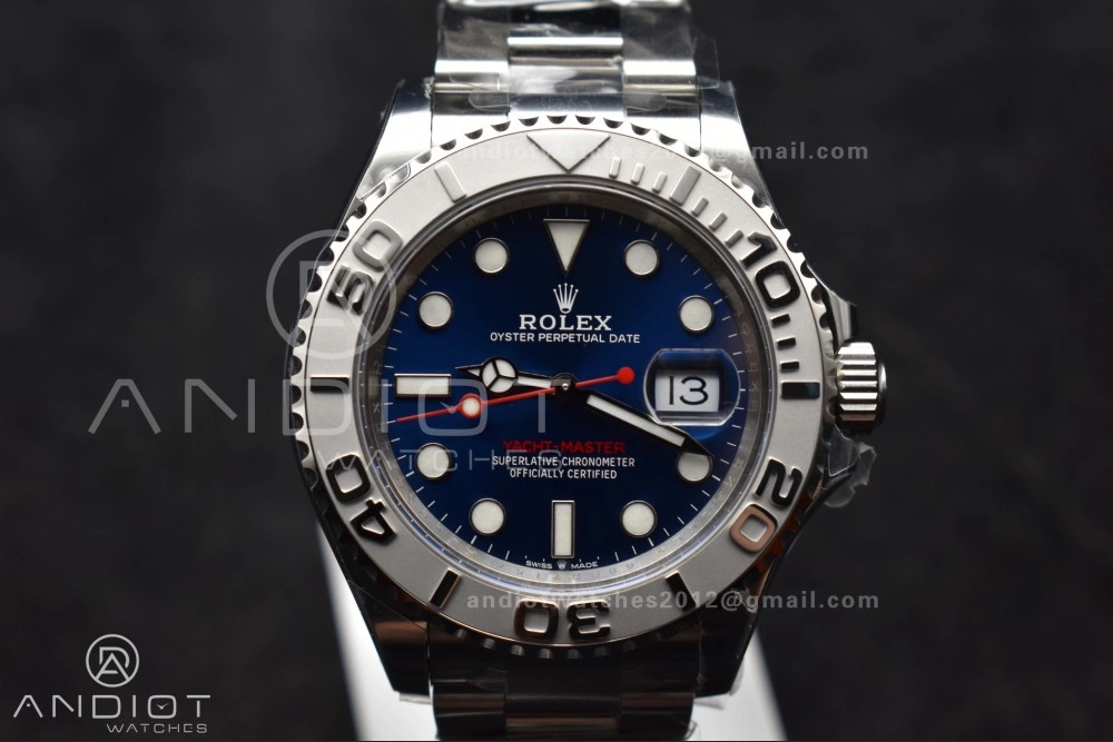 Yacht-Master 126622 Clean 1:1 Best Edition 904L Steel Blue Dial on SS Bracelet VR3235