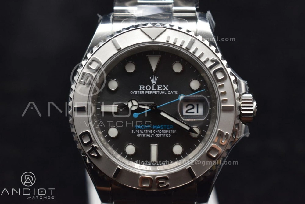 Yacht-Master 126622 Clean 1:1 Best Edition 904L Steel Gray Dial on SS Bracelet VR3235