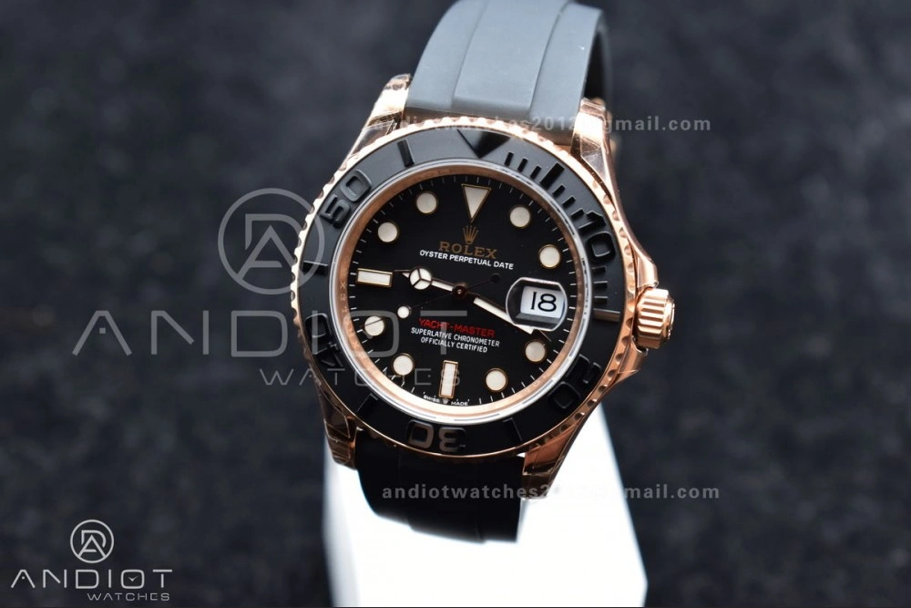 Yacht-Master 126655 VSF 1:1 Best Edition Black Ceramic Bezel on Oysterflex Rubber Strap VS3235