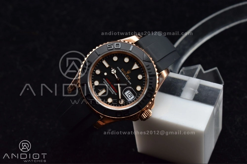 Yacht-Master 126655 VSF 1:1 Best Edition Black Ceramic Bezel on Oysterflex Rubber Strap VS3235