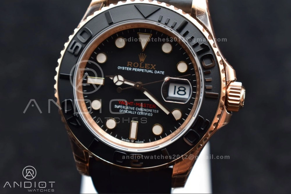 Yacht-Master 126655 VSF 1:1 Best Edition Black Ceramic Bezel on Oysterflex Rubber Strap VS3235