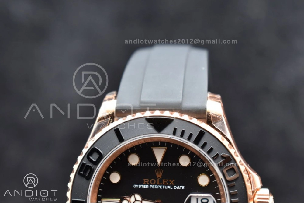 Yacht-Master 126655 VSF 1:1 Best Edition Black Ceramic Bezel on Oysterflex Rubber Strap VS3235