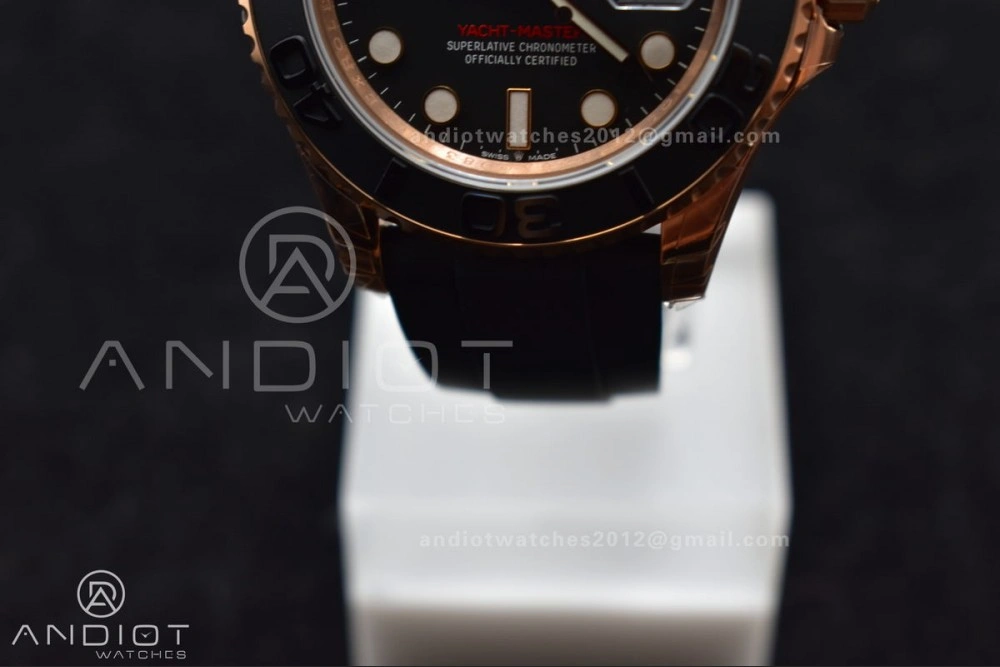 Yacht-Master 126655 VSF 1:1 Best Edition Black Ceramic Bezel on Oysterflex Rubber Strap VS3235