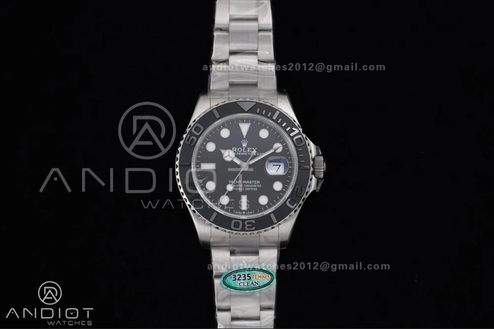Yacht-Master 226627 Titanium Clean 1:1 Best Edition Black Dial On Titanium Bracelet SH3235