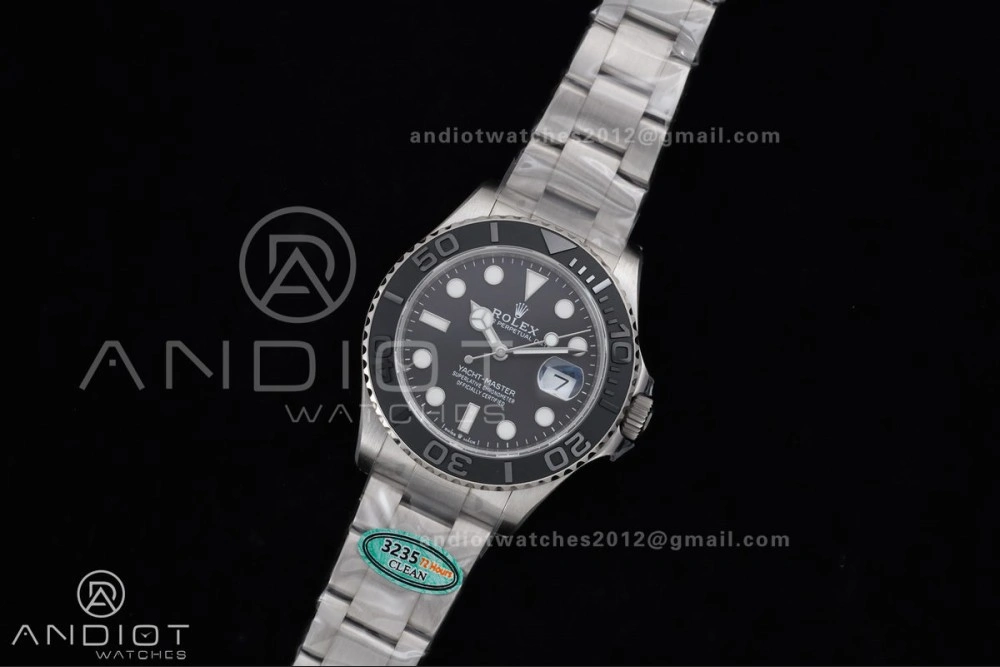 Yacht-Master 226627 Titanium Clean 1:1 Best Edition Black Dial On Titanium Bracelet SH3235