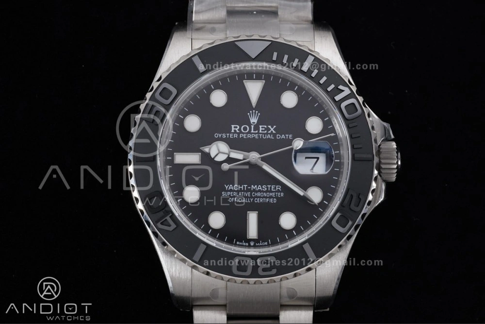 Yacht-Master 226627 Titanium Clean 1:1 Best Edition Black Dial On Titanium Bracelet SH3235
