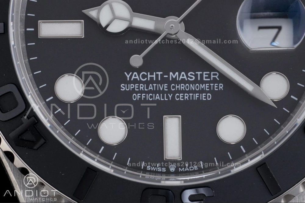 Yacht-Master 226627 Titanium Clean 1:1 Best Edition Black Dial On Titanium Bracelet SH3235