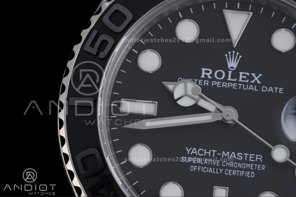 Yacht-Master 226627 Titanium Clean 1:1 Best Edition Black Dial On Titanium Bracelet SH3235
